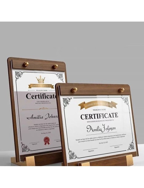 Acrylic Walnut Wood Solid Wood Horizontal Sign