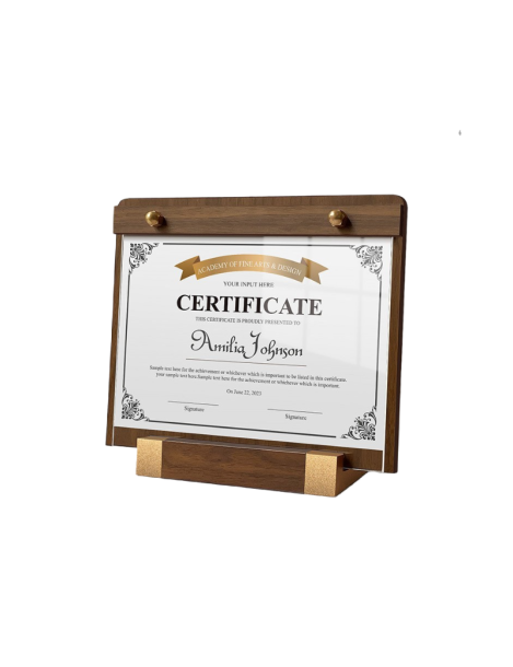 Acrylic Walnut Wood Solid Wood Horizontal Sign