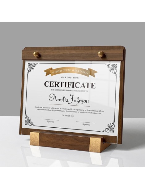 Acrylic Walnut Wood Solid Wood Horizontal Sign