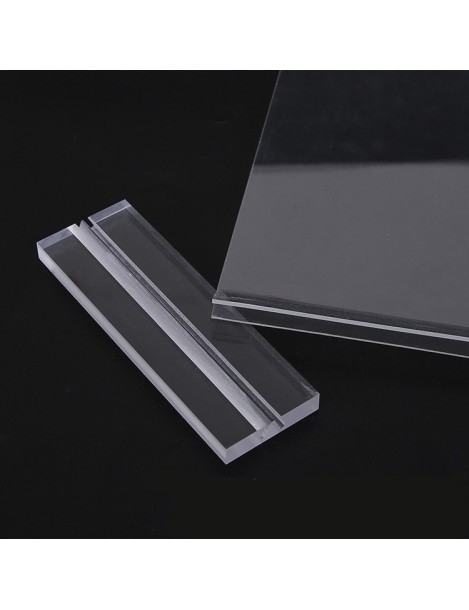 A4 Double-Sided Transparent Acrylic Vertical Display Stand