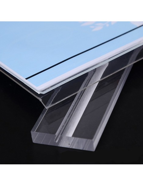 A4 Double-Sided Transparent Acrylic Vertical Display Stand