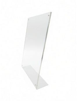 A4 Double-Sided Transparent Acrylic Vertical Display Stand