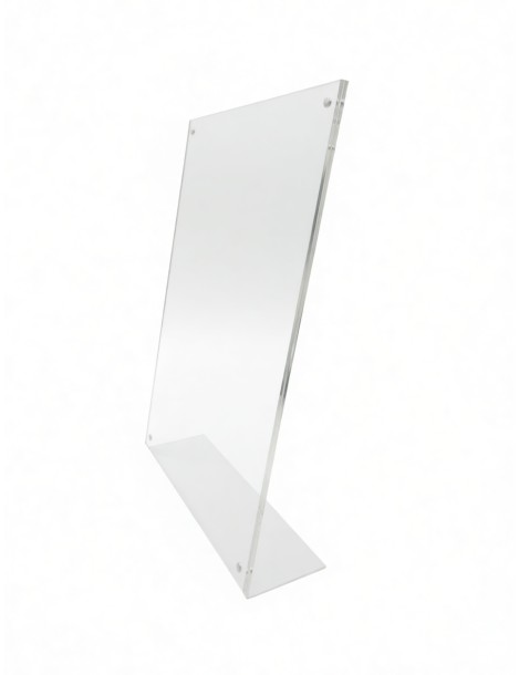 A4 Double-Sided Transparent Acrylic Vertical Display Stand