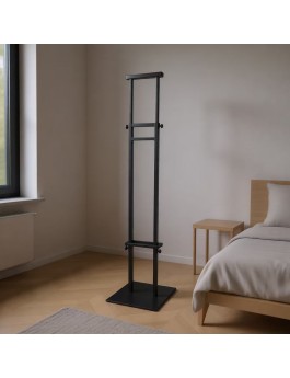  Black Double-Sided KT Board Stand, Floor-Standing Poster Rack
