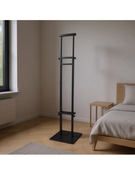  Black Double-Sided KT Board Stand, Floor-Standing Poster Rack