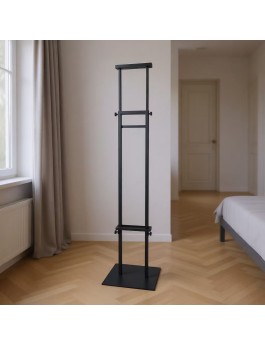  Black Double-Sided KT Board Stand, Floor-Standing Poster Rack