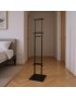  Black Double-Sided KT Board Stand, Floor-Standing Poster Rack