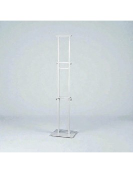 White Double-Sided KT Board Stand, Floor-Standing Poster Rack